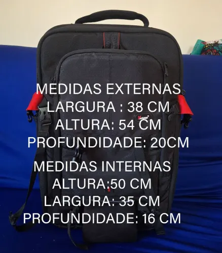 MOCHILA FOTOGRÁFICA COM RODINHA