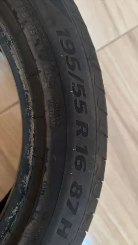 Pneu PowerContact 2 original Ônix 195/55/16 com 5.000km rodados