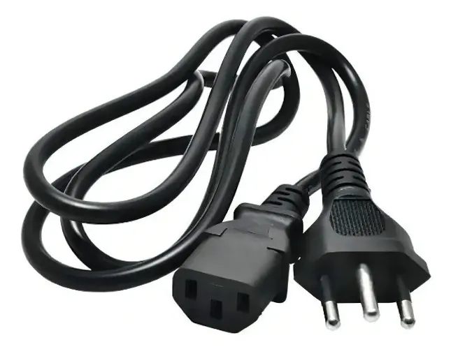 Cabo De Força Energia Tripolar Para Fonte Monitor Pc