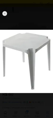 Mesa de plástico