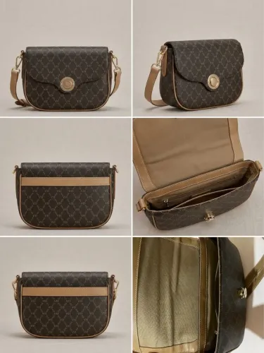 Bolsa Lock Baby Messenger Victor Hugo -Marrom