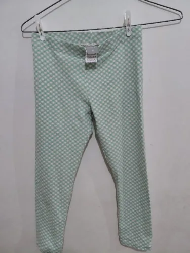 Calça legging infantil xadrez Tam 12