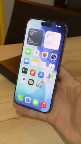 iPhone 16 Pro Max 256GB Desert - Loja física! Com 90 dias de garantia! Até 18x no cartão