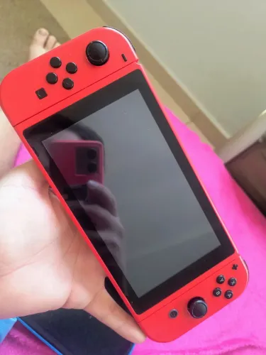 Nintendo Switch V1 Edição Mario Red And Blue Bloqueado ótimo 