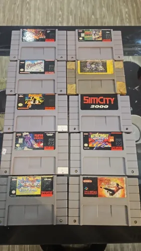 Jogos de SNES - Semi novos - Valor na descrição