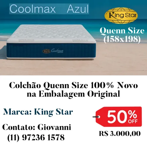 Colchão Queen Size 100% novo na embalagem original