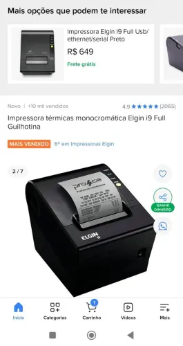 impressora Elgin i9