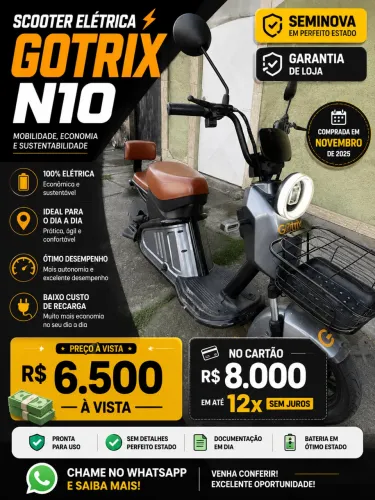 Moto elétrica scooter Gotrix 