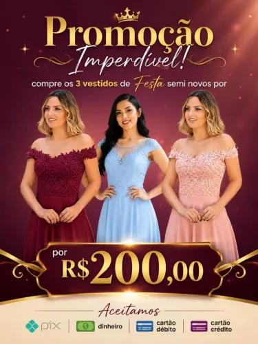 VESTIDO DE FESTA COMBO
