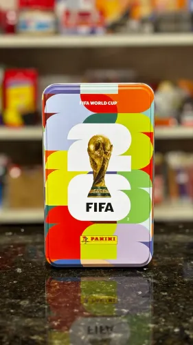 Lata Oficial Panini FIFA World Cup 2026 - Collector?s Tin (Nova em Perfeito Estado)