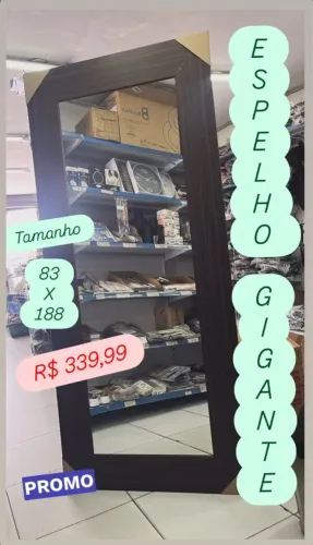 Espelho Grande 188 x 83 Euroquadros