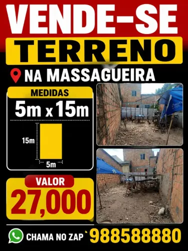Terreno na Massagueira 5m x 15m