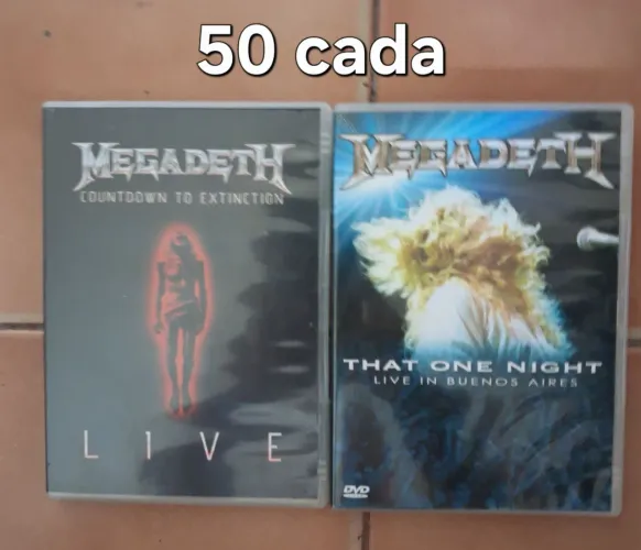 Megadeth countdown to extinction live e that one night live in Buenos Aires DVDs ao vivo