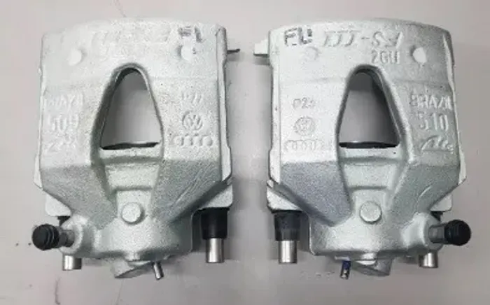 Par de pinças de freio dianteiras Volkswagen VW Produto Novo Original na Caixa