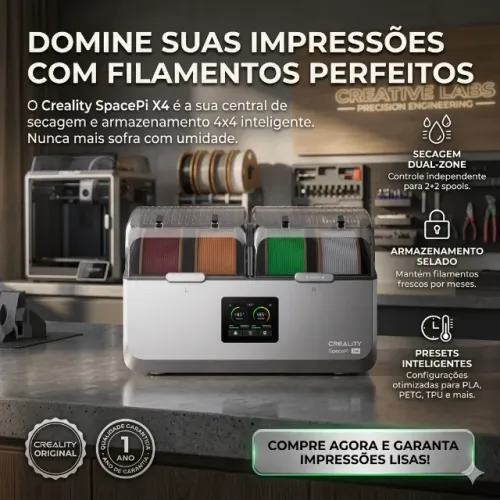 Secadora de filamentos Creality SpacePi X4L - Nova lacrada - Garantia