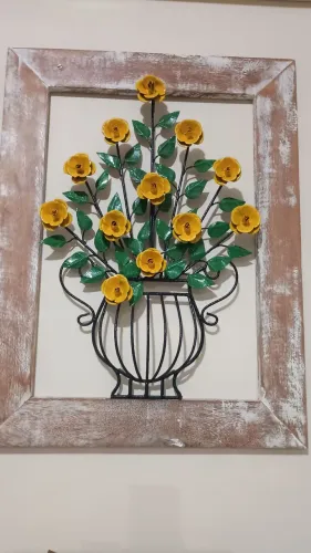 Quadro de Madeira e ferro.