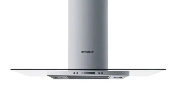 Coifa Vidro Plano Ilha Brastemp 100cm