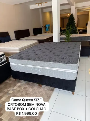 Colchão Queen ORTOBOM TOP SEMINOVO - Entrego!