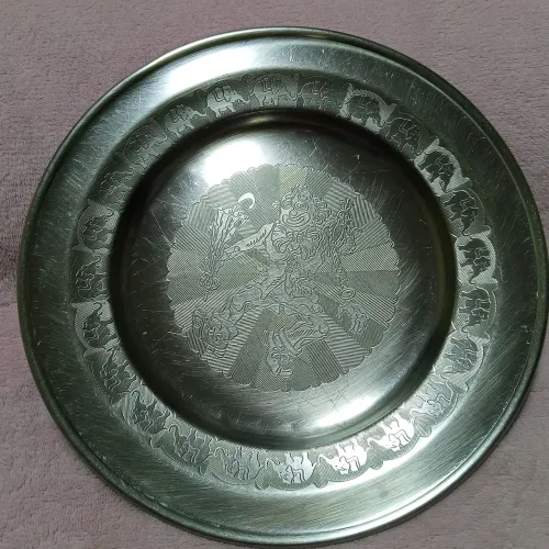 Prato de aço inox infantil PALHAÇO 