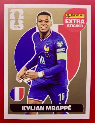 Figurinha Legend Mpbappé Ouro Copa do Mundo 2026