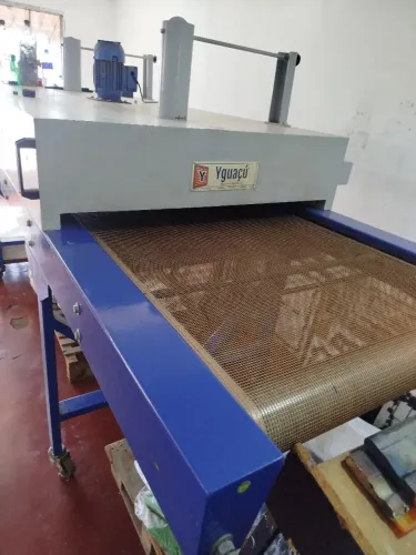 Esteira/estufa secagem serigrafia
