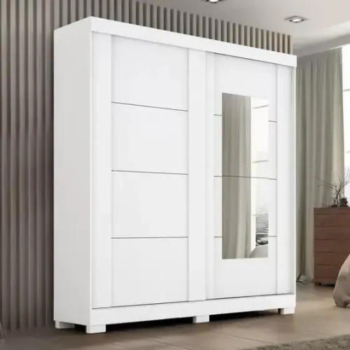 Guarda Roupa Helena 100% MDF com espelho - Entrega e montagem grátis para Fortaleza