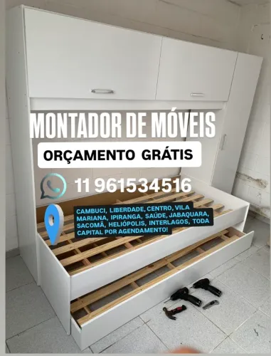 Montador de móveis  Disponível ! 