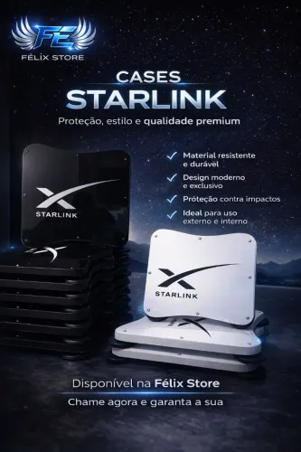 Cases Starlink Premium Alta Proteção e Design Exclusivo