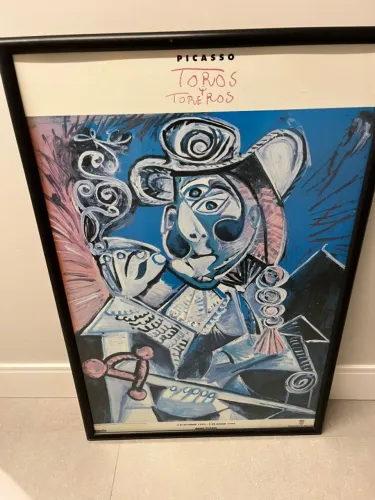 Quadro Poster El Matador Picasso emoldurado Toros e Toreros