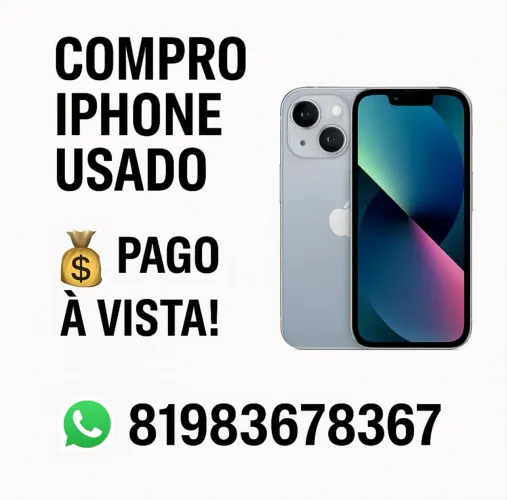 COMPRO SEU IPHONE USADO, PAGO NO PIX MEDIANTE AVALIAÇÃO. 