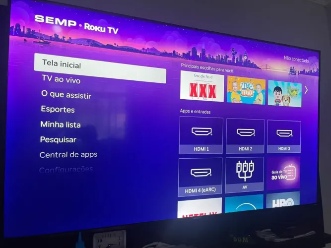 Vende-se combo PS5 + TV 50 polegadas SEMP
