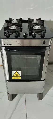 fogão esmaltec inox mesa de vidro