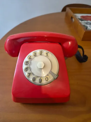 Telefone Vermelho Retrô Siemens