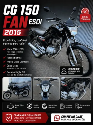 ? HONDA CG 150 FAN ESDi 2015 - ÚNICO DONO ?