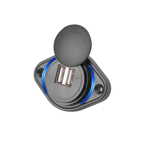 Tomada Veicular Carregador Usb Duplo 12-24v 3.1a