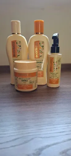 Kit Bio Extratus - Camomila - Iluminador - SHAMPOO, CONDICIONADOR, MÁSCARA E FINALIZADOR