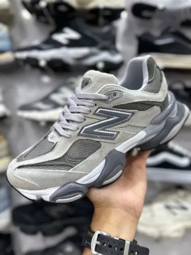 Tênis Casual New Balance 9060 Premium Couro Masculino Cor: Grafite / Disponivel 38 AO 43