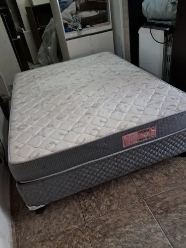 Cama box casal colchao novo