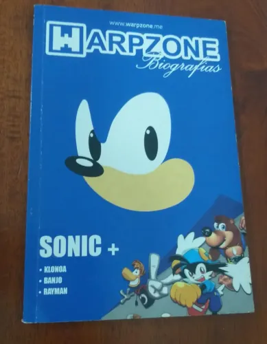 Livro WarpZone Biografias: Sonic The Hedgehog (História e Curiosidades / Conservado)
