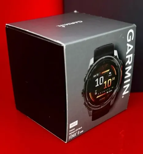 Garmin Relógio Fenix 8 AMOLED - SLATE GRAY / BLACK - 51MM - Produto Novo com Garantia