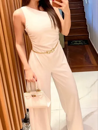 Macacão branco Zara 