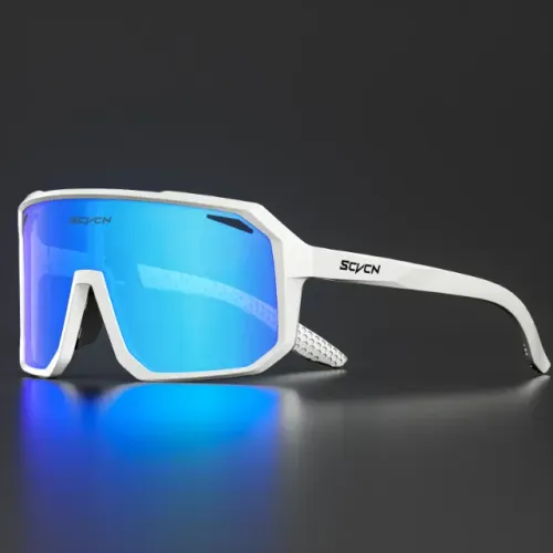 Óculos Scvcn Para Ciclismo Beach Tennis Corrida Proteção UV400 (Branco)