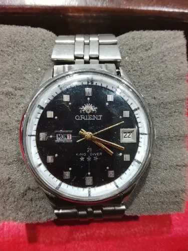 Orient king diver calendário duplo
