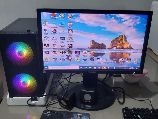 Cpu gamer i5 8gb barato ssd120gb +hd500gb estudos trabalho autocad 
