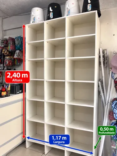 Estante Colmeia de MDF para Loja
