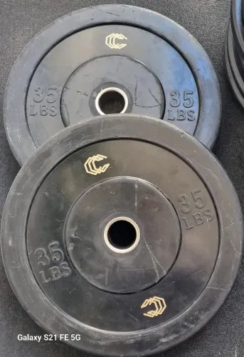 Par de Anilhas de 35lbs (16 kg) da Cross Sports