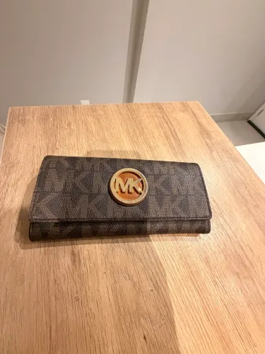 carteira michael kors monograma marrom peça original 