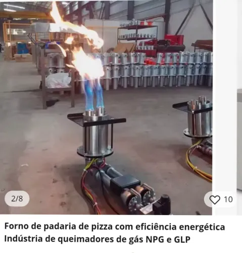 Sistema queimador forno iglu
