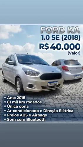 Ford KA 1.0 Se/se Plus Tivct Flex 5P 2018