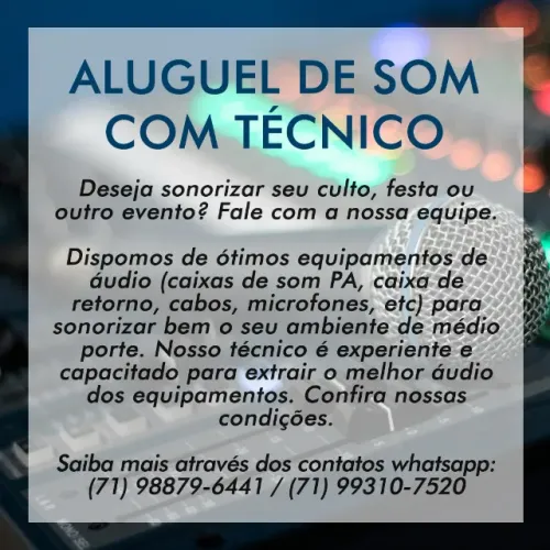 Aluguel / Locação de Som